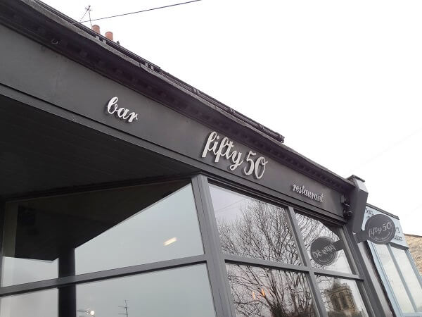 fifty50 signage